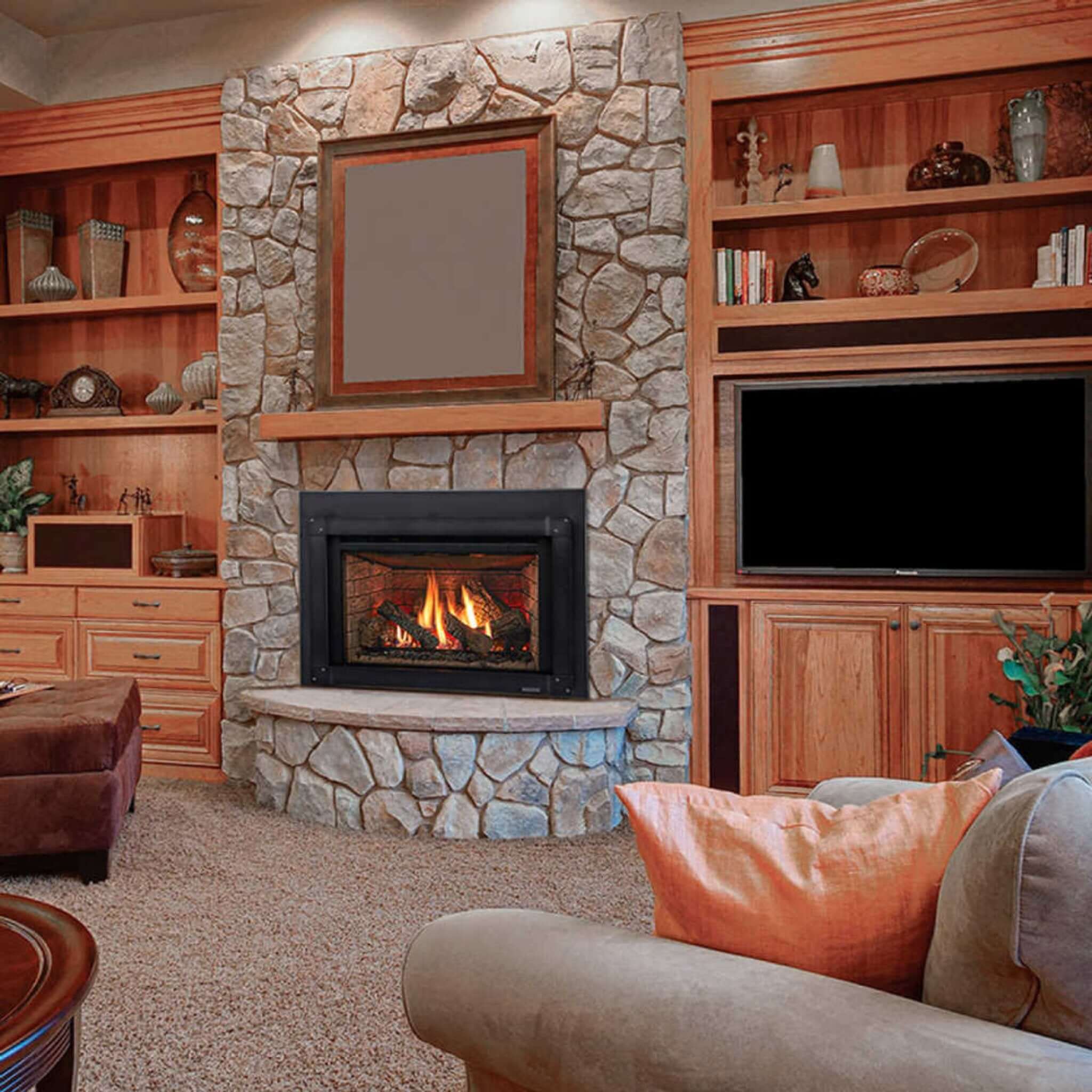 Majestic Meridian 36-Inch Platinum Natural Gas Fireplace [MER36PN] (SAK43751) – SAKSBY WHOLESALE, view 5