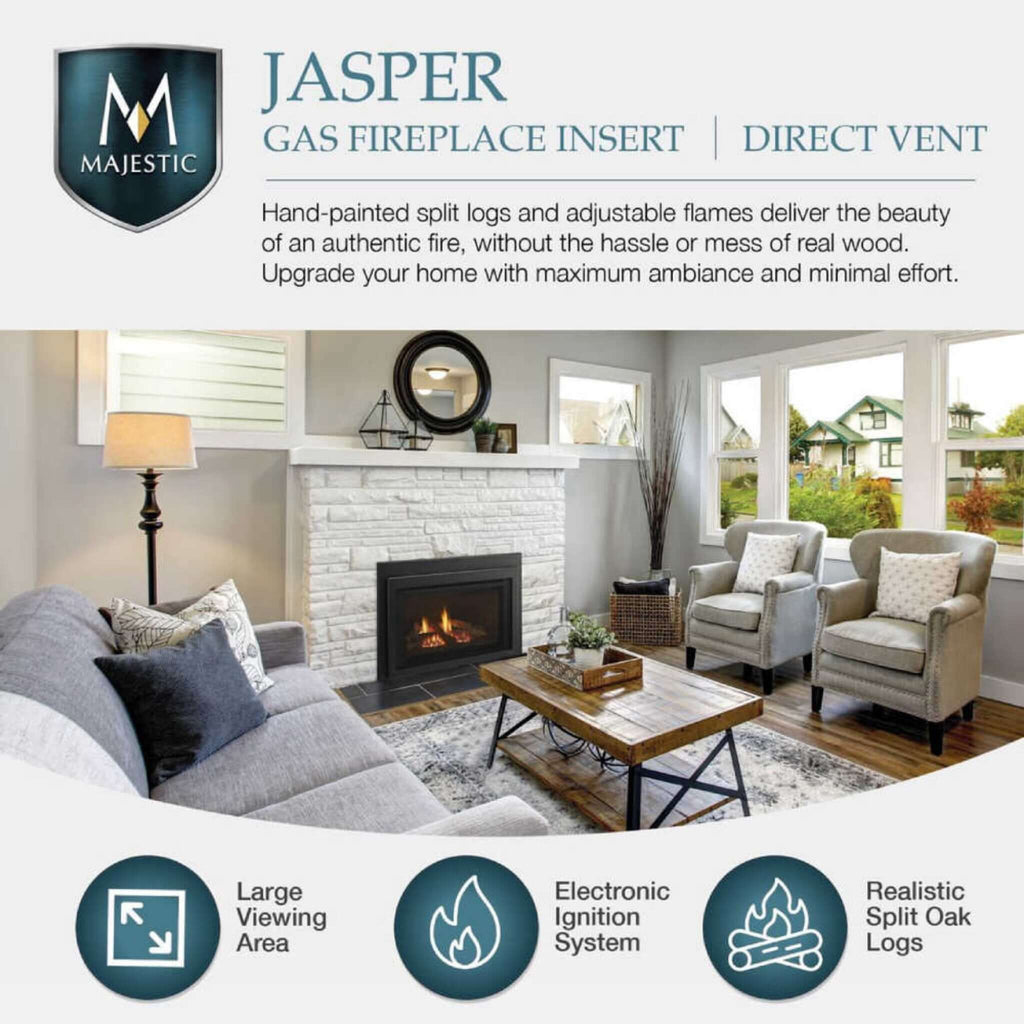 Majestic Jasper 30-Inch Direct Vent Natural Gas Insert [JASPER30IN] (SAK21396) – SAKSBY WHOLESALE, view 12