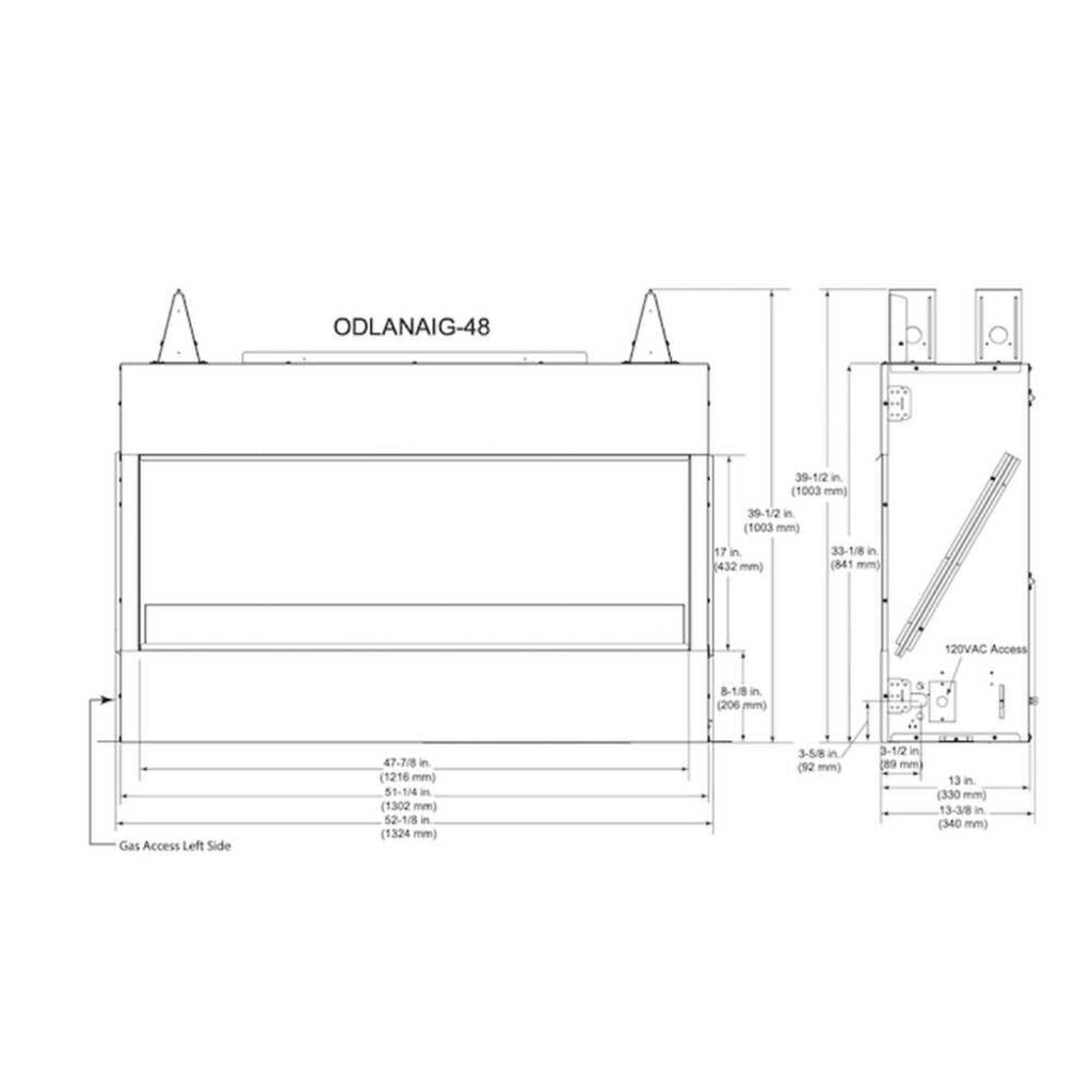 Majestic Lanai 48-Inch Single Sided Linear Outdoor Gas Fireplace [ODLANAIG-48] (SAK95127) – SAKSBY WHOLESALE, view 10