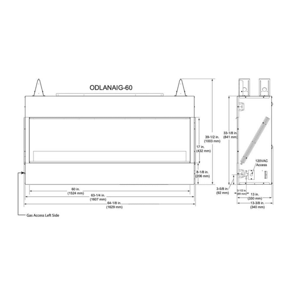Majestic Lanai 48-Inch Single Sided Linear Outdoor Gas Fireplace [ODLANAIG-48] (SAK95127) – SAKSBY WHOLESALE, view 9