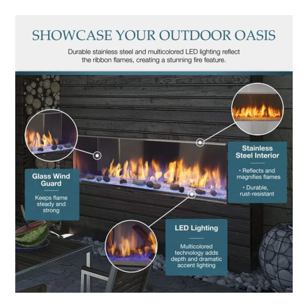 Majestic Lanai 48-Inch Single Sided Linear Outdoor Gas Fireplace [ODLANAIG-48] (SAK95127) – SAKSBY WHOLESALE, view 20