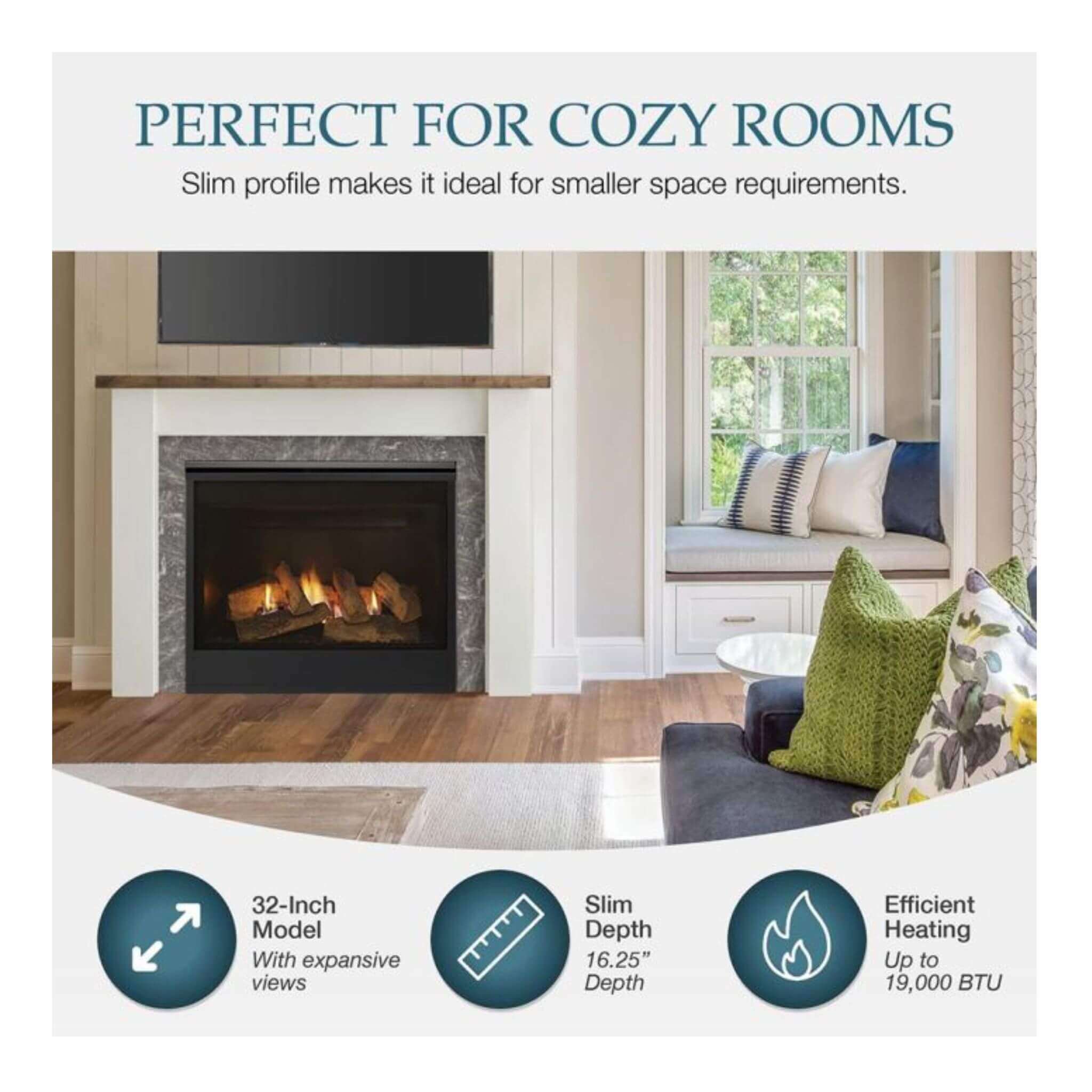 Majestic Mercury 32-Inch Direct Vent Natural Gas Fireplace [MERC32IN] (SAK15031) – SAKSBY WHOLESALE, view 13