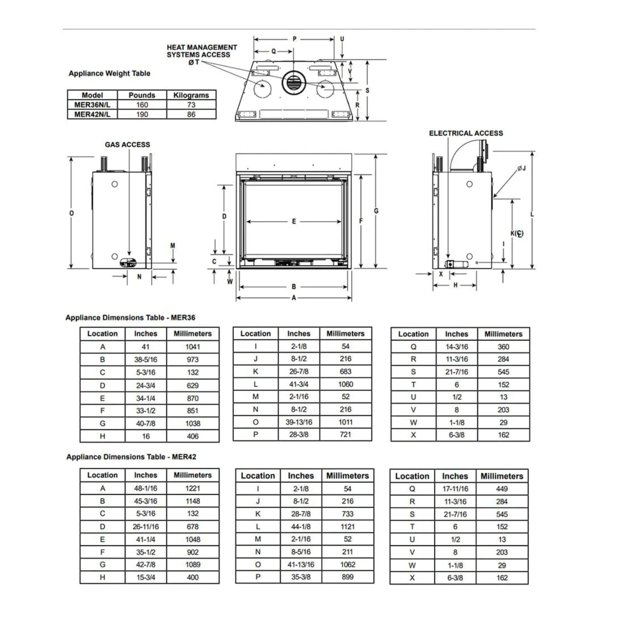 Majestic Meridian 42-Inch Natural Gas Fireplace [MER42N] (SAK43895) – SAKSBY WHOLESALE, view 13