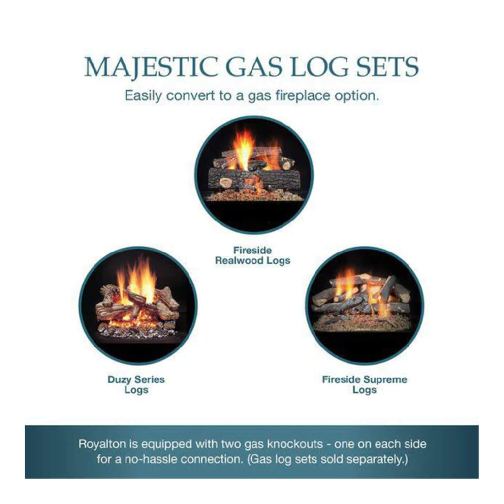 Majestic Royalton 42-Inch Wood-Burning Fireplace With Invisible Smoke Shield [BE42] (SAK14346) – SAKSBY WHOLESALE, view 8