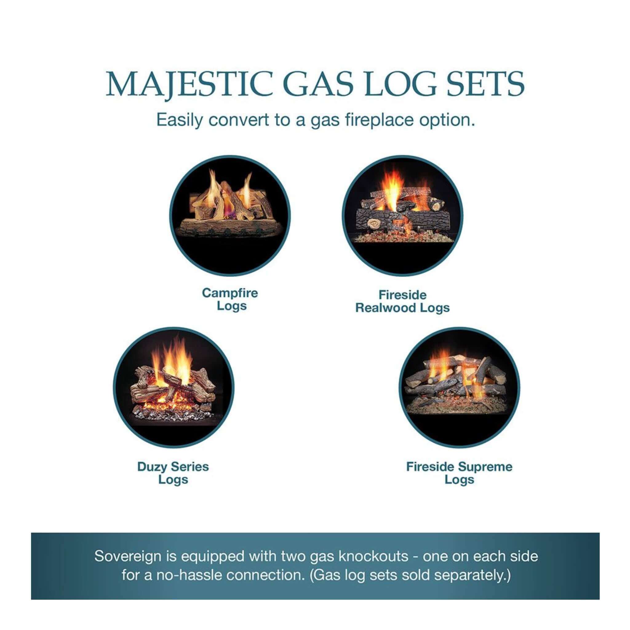 Majestic Sovereign 42-Inch Black Wood Burning Fireplace [SA42R/C] (SAK59347) – SAKSBY WHOLESALE, view 9