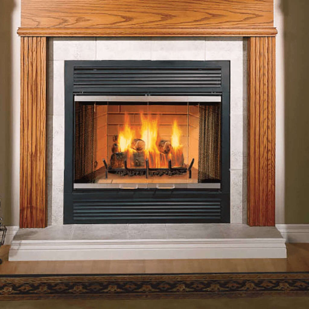 Majestic Sovereign 36-Inch Black Wood Burning Fireplace [SA36R/C] (SAK61347) – SAKSBY WHOLESALE, view 5