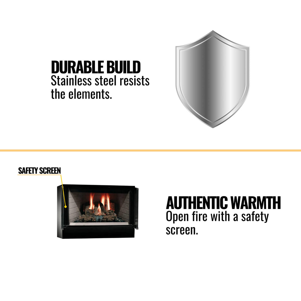 Majestic Sovereign 36-Inch Black Wood Burning Fireplace [SA36R/C] (SAK61347) – SAKSBY WHOLESALE, view 9