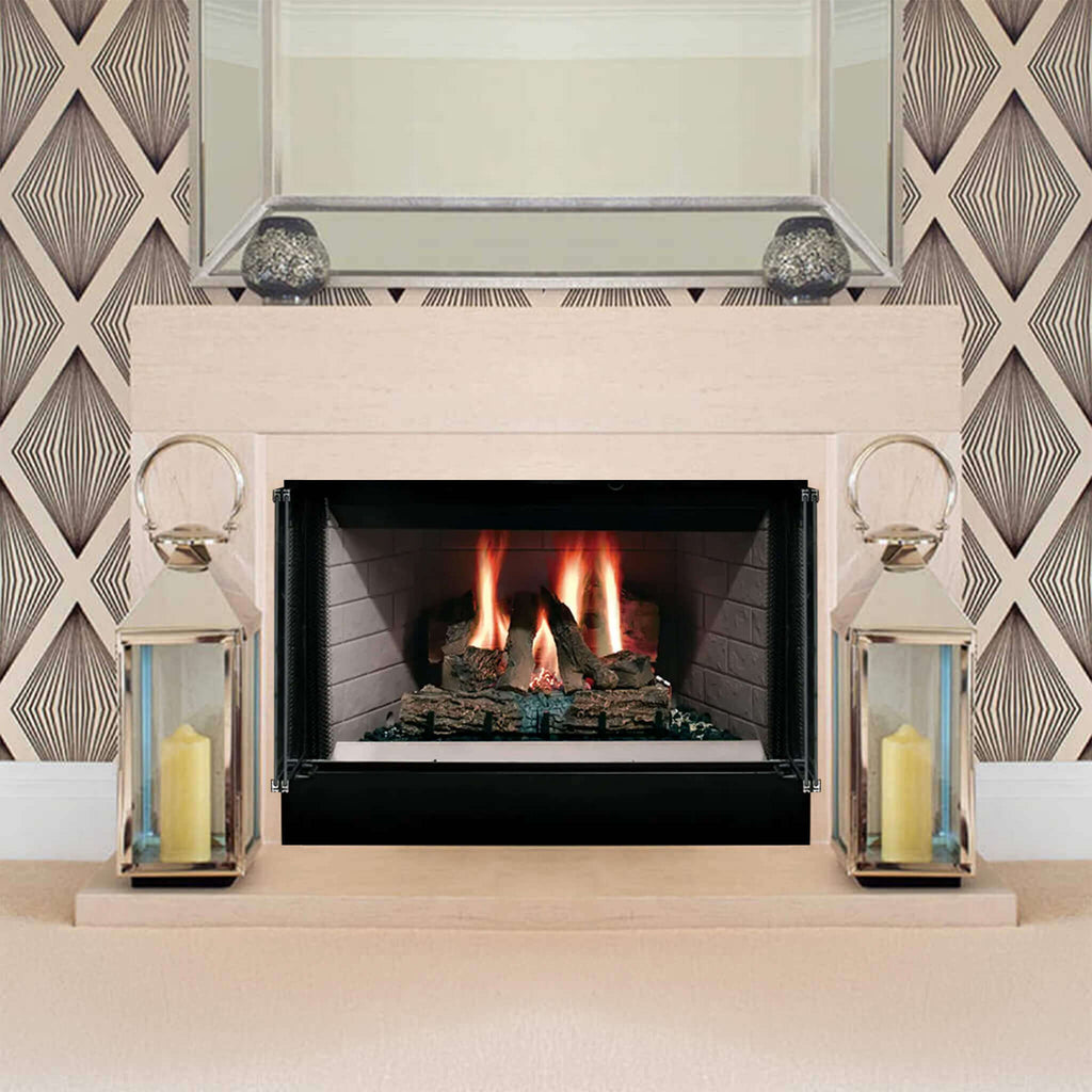 Majestic Sovereign 42-Inch Black Wood Burning Fireplace [SA42R/C] (SAK59347) – SAKSBY WHOLESALE