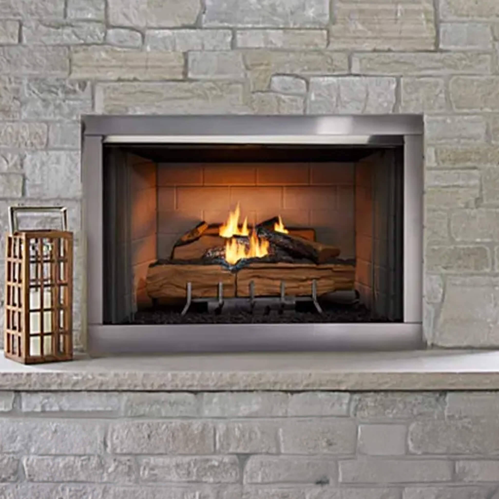 Majestic Vesper 42-Inch Traditional Concrete Refractory Outdoor Gas Fireplace [VOFB42-T] (SAK61435) – SAKSBY WHOLESALE, view 