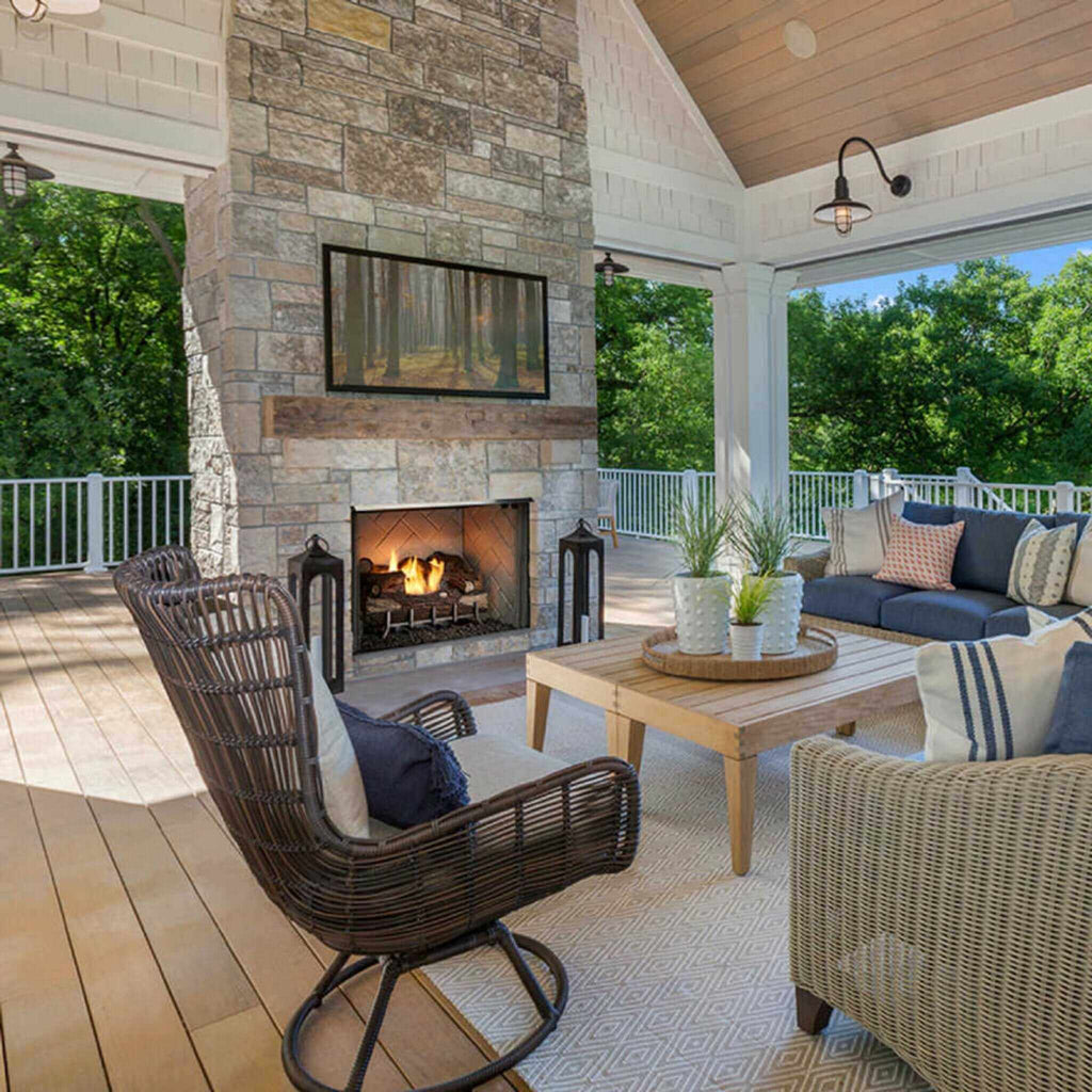 Majestic Vesper 42-Inch Traditional Concrete Refractory Outdoor Gas Fireplace [VOFB42-T] (SAK61435) – SAKSBY WHOLESALE, view 