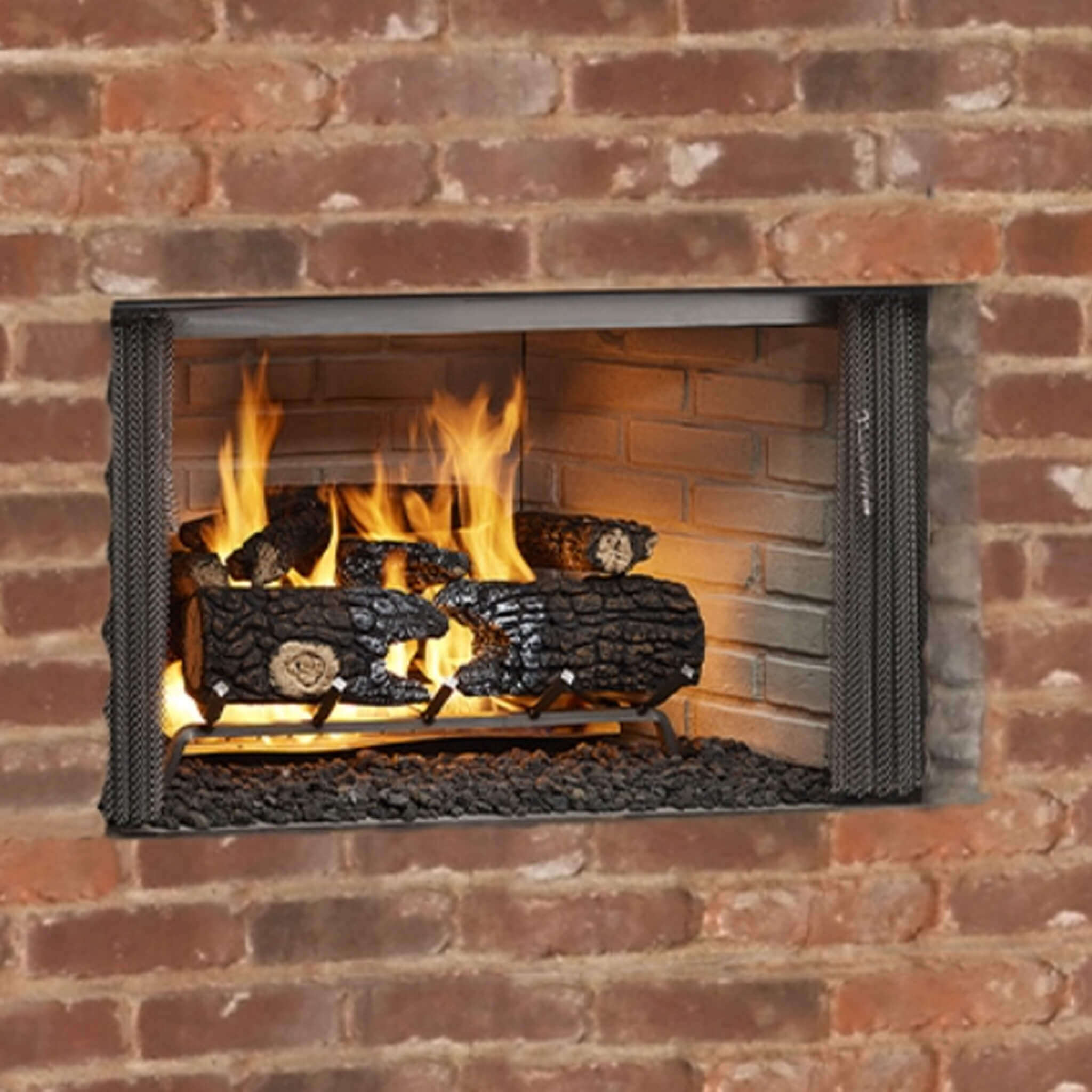Majestic Villawood 42-Inch Traditional Refractory Outdoor Wood Burning Fireplace [ODVILLA-42T-B] (SAK14358) – SAKSBY WHOLESAL