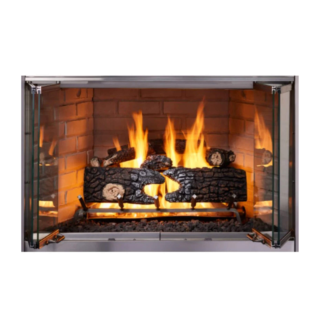 Majestic Villawood 42-Inch Traditional Refractory Outdoor Wood Burning Fireplace [ODVILLA-42T-B] (SAK14358) – SAKSBY WHOLESAL