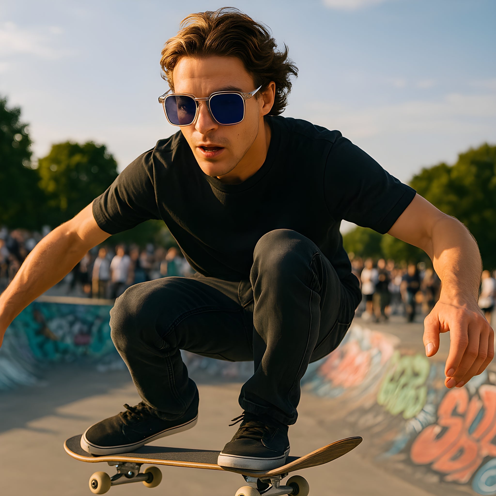 OHO's OHO's SWELL Sunglasses (Color Variant 4) — Oversized Swell Silhouette — lifestyle worn / used context