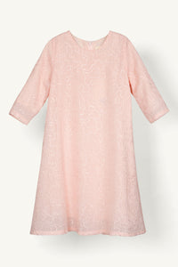 Malak Embroidered Abaya - Dusty Pink (Girls) Clothing Veiled 