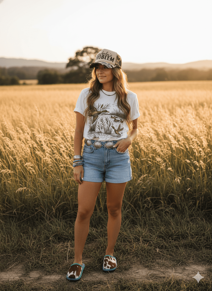 Wild Junkie Mallard Creek Graphic Tee — construction detail