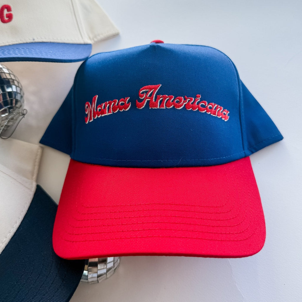 Coco & Rho Mama Americana - Trucker Hat — lifestyle context