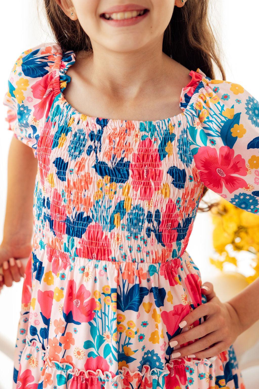 Mila & Rose ® Sunshine Garden Smocked Ruffle Dress — main product shot