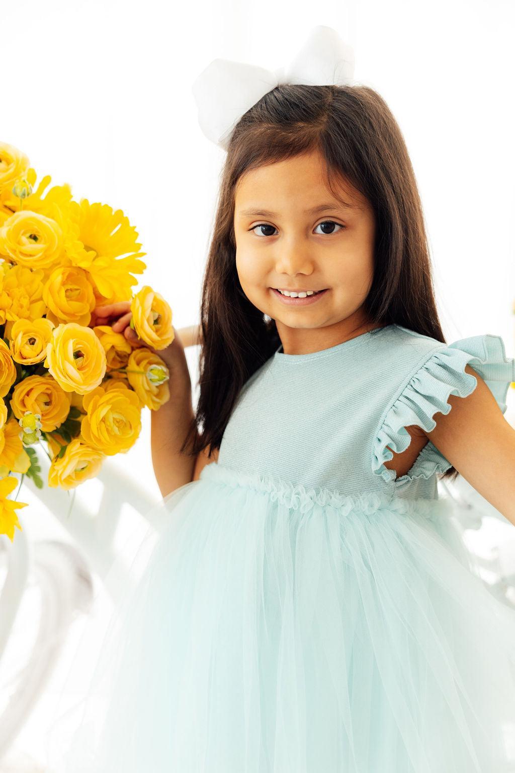 Mila & Rose ® Sage Shimmer Tutu Dress — alternative angle