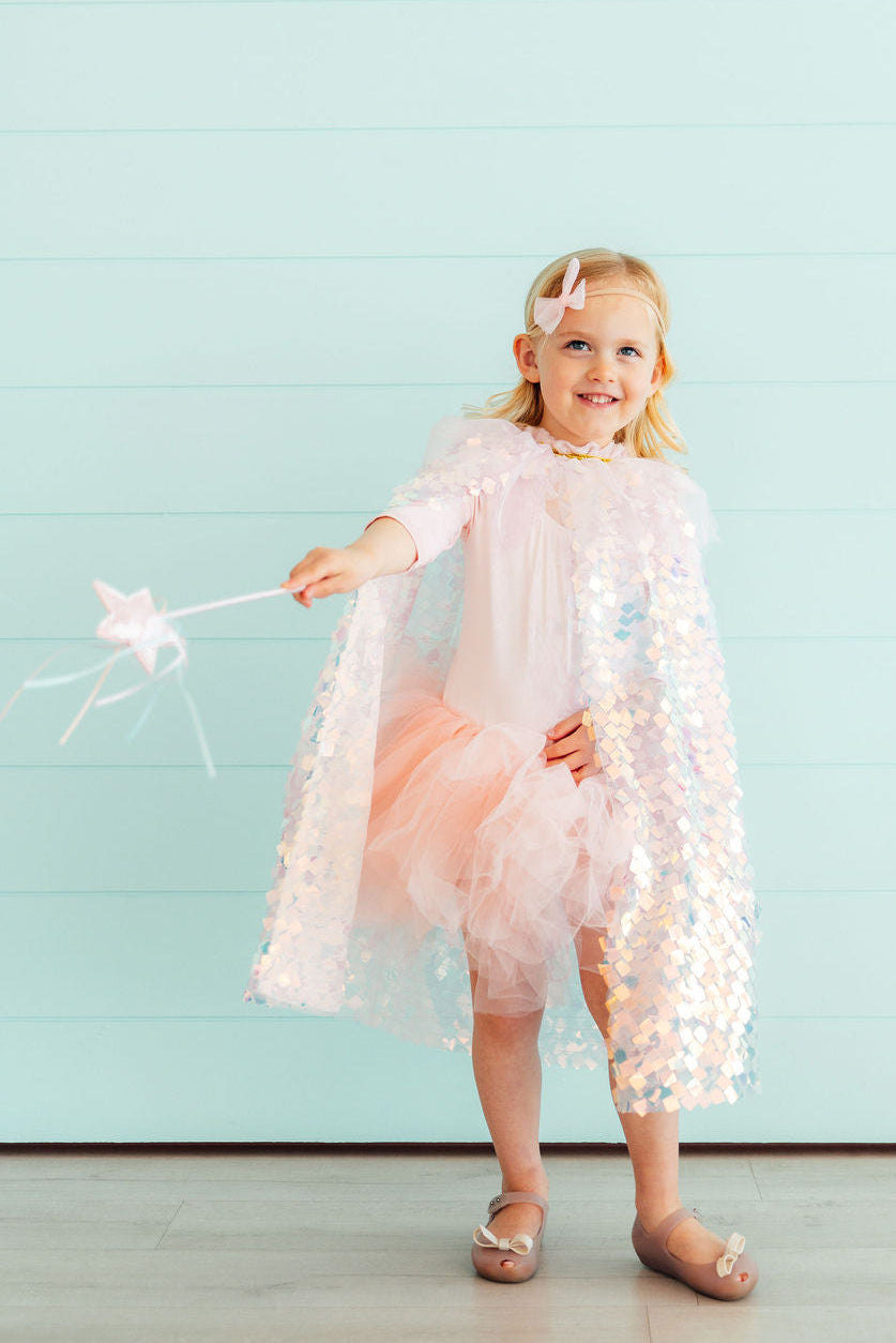 Mila & Rose ® Ballet Pink 3/4 Tutu Leotard — detail close-up