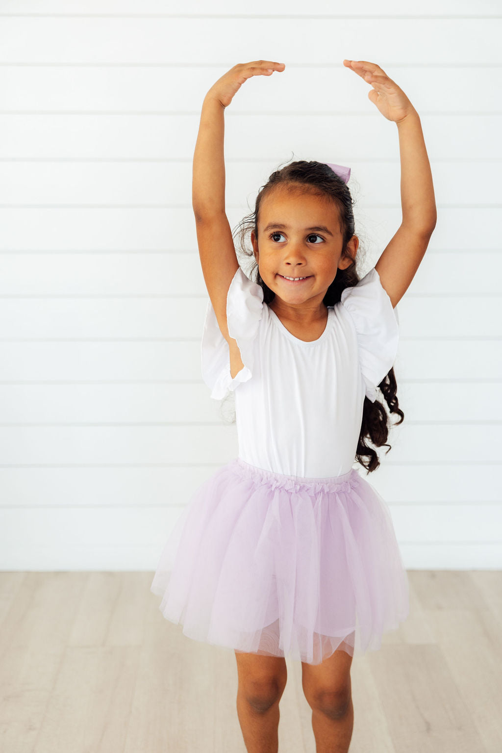 Mila & Rose ® Lavender Tutu Shorts — detail close-up
