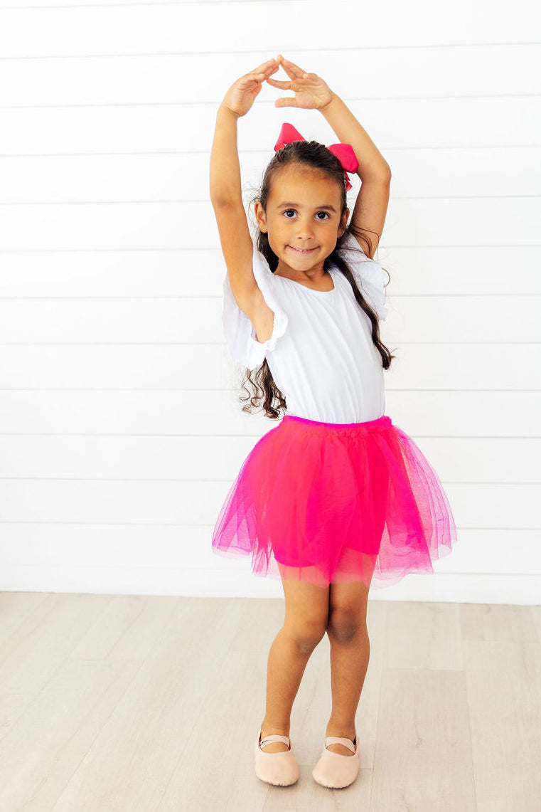 Mila & Rose ® Hot Pink Tutu Shorts — lifestyle context
