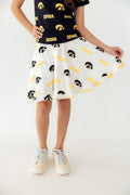 Mila & Rose ® Iowa White Tigerhawk Twirl Skort — main product shot