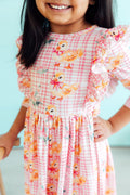 Mila & Rose ® Daisy Ducklings 3/4 Sleeve Ruffle Twirl Dress — main product shot