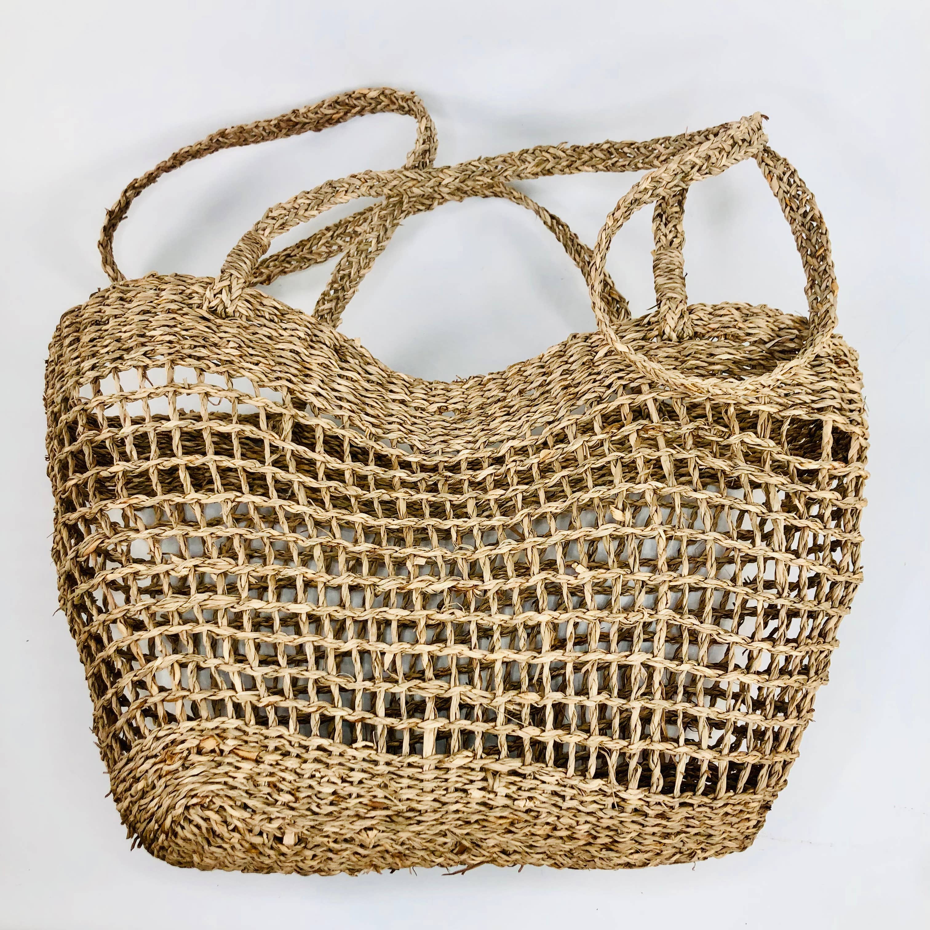 WONENA EcoFreax Market Woven Wicker Shopper Bag — artisan woven totes category context
