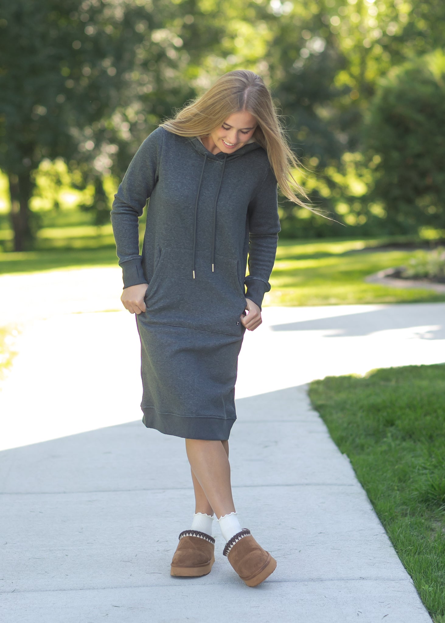 Inherit Co. Marti Sweatshirt Dress - FINAL SALE — detail close-up