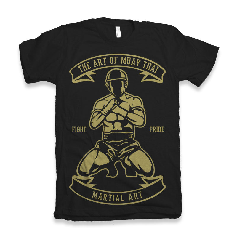 Spun Bamboo Martial Art Men's Bamboo Viscose/Organic Cotton Short Sleeve Graphic T-Shirt — detail close-up