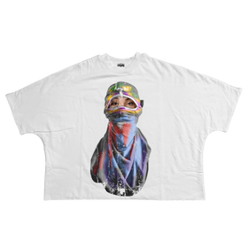 Motley Streetwear Cropped Boxy Tee 280GSM True To Size Unisex Short Sleeve Top For Casual Street Style