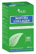 Hud Matcha Collagen Powder - Hydrolyzed Collagen Supplement with Green Tea Extract & Vitamin C for Skin Health & Antioxidant Benefits