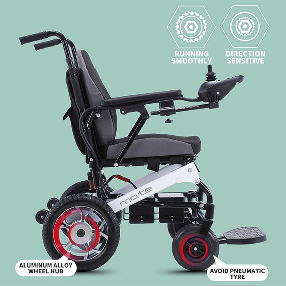 Mate Lightweight 250LBS Foldable Electric Dual Motor Power Motorized Mobility Wheelchair (SAK79245) – SAKSBY WHOLESALE, view 