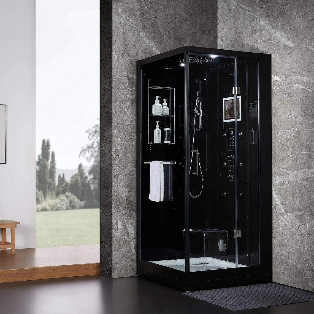 Maya Bath Platinum Arrezo Steam Shower With Rainfall Ceiling Shower (SAK75924) – SAKSBY WHOLESALE, view 17