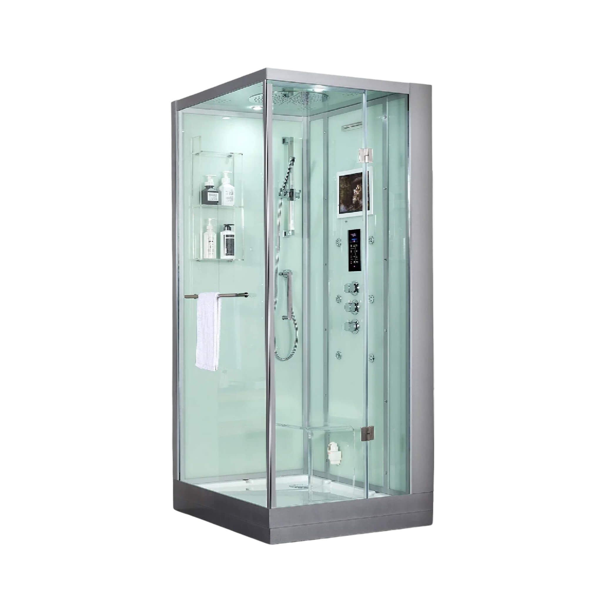 Maya Bath Platinum Arrezo Steam Shower With Rainfall Ceiling Shower (SAK75924) – SAKSBY WHOLESALE