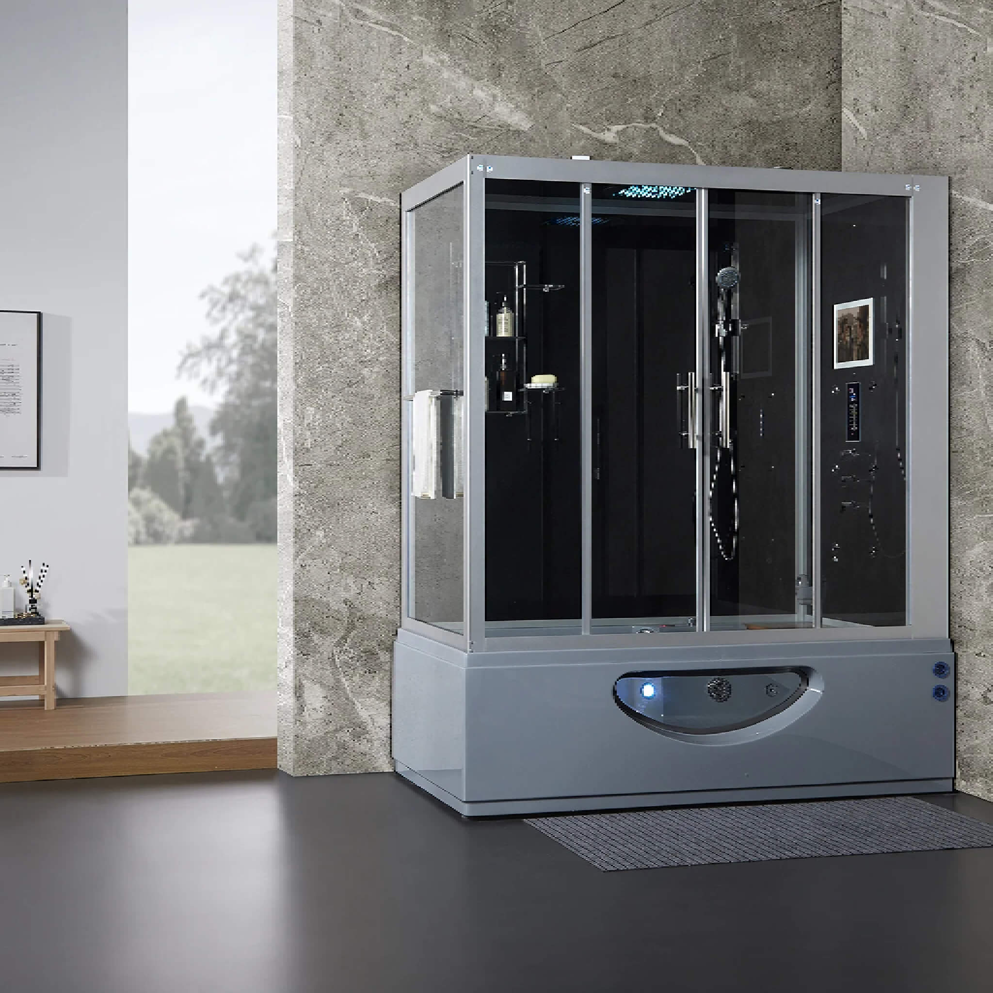 Maya Bath Platinum Catania Steam Shower With 6 Acupuncture Jets (SAK42985) – SAKSBY WHOLESALE, view 22