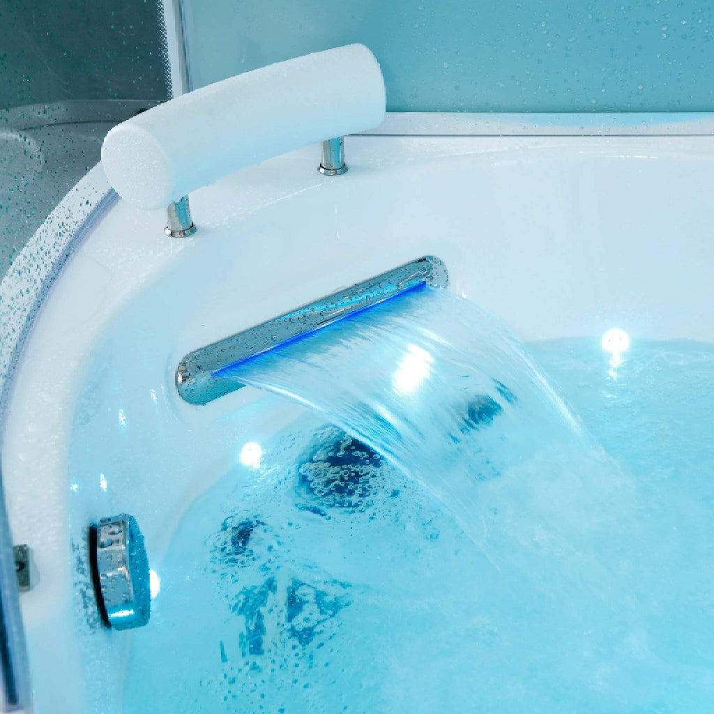 Maya Bath Platinum Comfort Steam Shower With Whirlpool Bathtub [2025 Edition] (SAK93561) – SAKSBY WHOLESALE, view 8