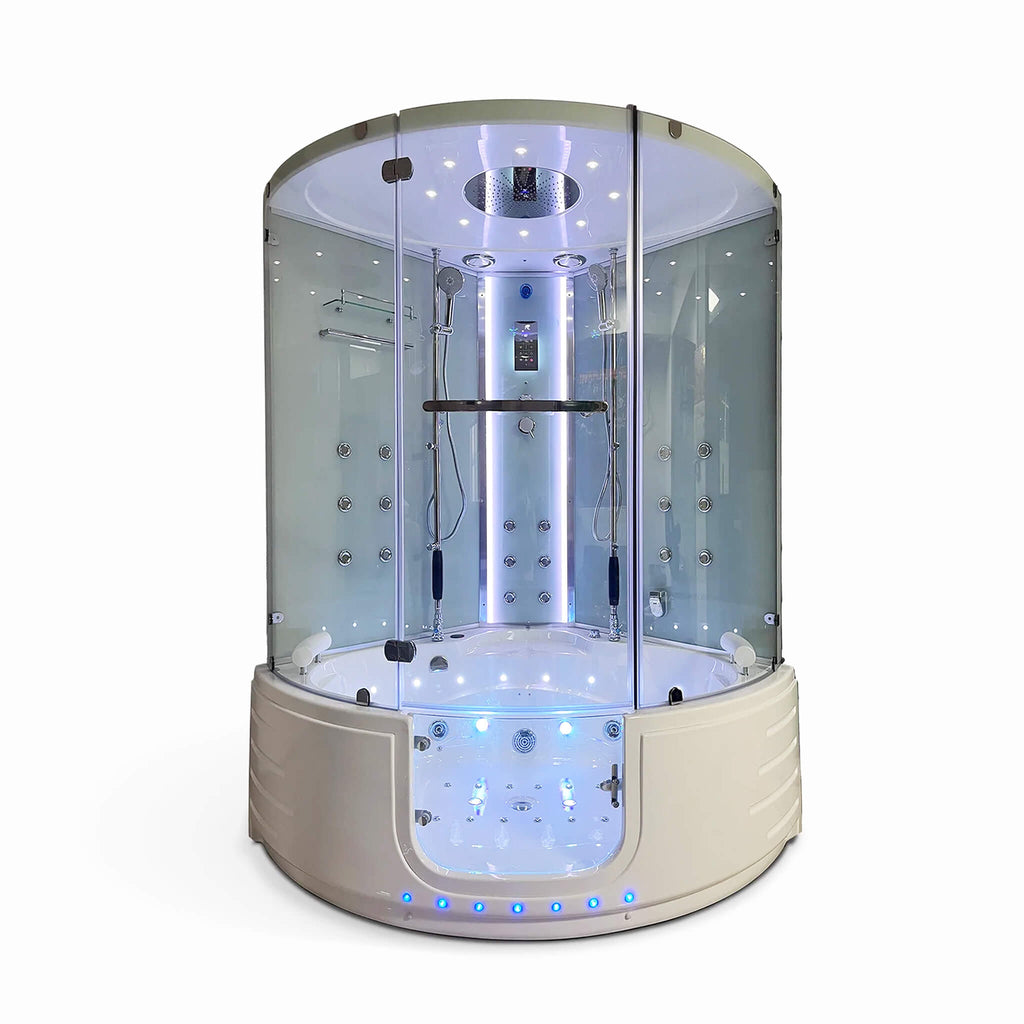 Maya Bath Platinum Comfort Steam Shower With Whirlpool Bathtub [2025 Edition] (SAK93561) – SAKSBY WHOLESALE