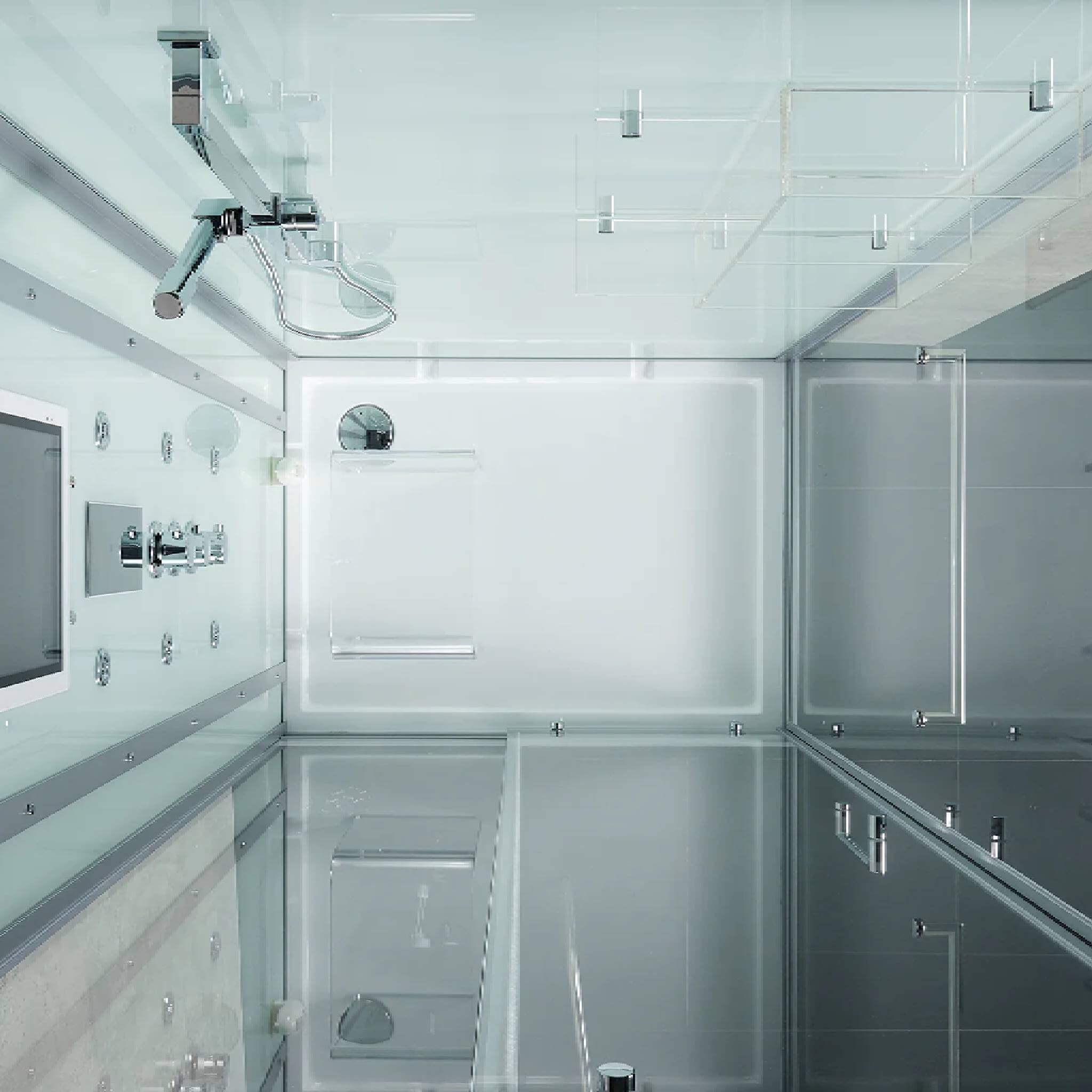Maya Bath Platinum Lucca Steam Shower With LCD Touchscreen Controls (SAK27483) – SAKSBY WHOLESALE, view 8
