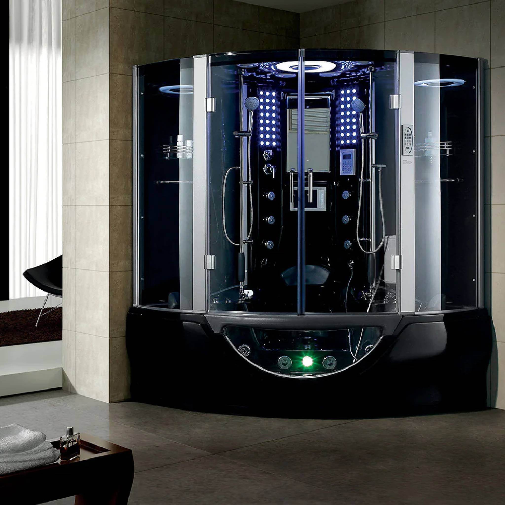 Maya Bath Valencia Steam Shower Massage Bathtub With LCD TV (SAK20479) – SAKSBY WHOLESALE, view 9