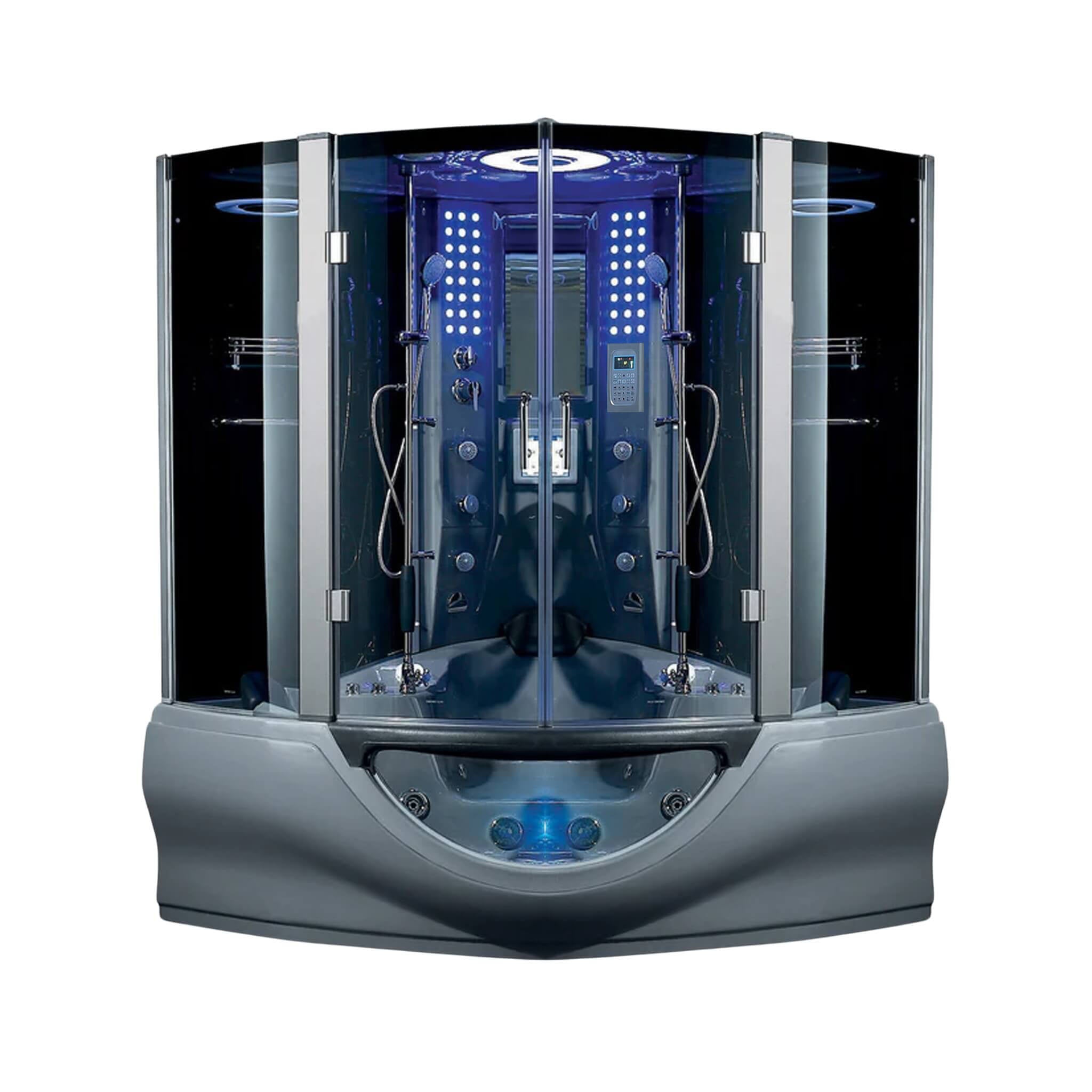 Maya Bath Valencia Steam Shower Massage Bathtub With LCD TV (SAK20479) – SAKSBY WHOLESALE