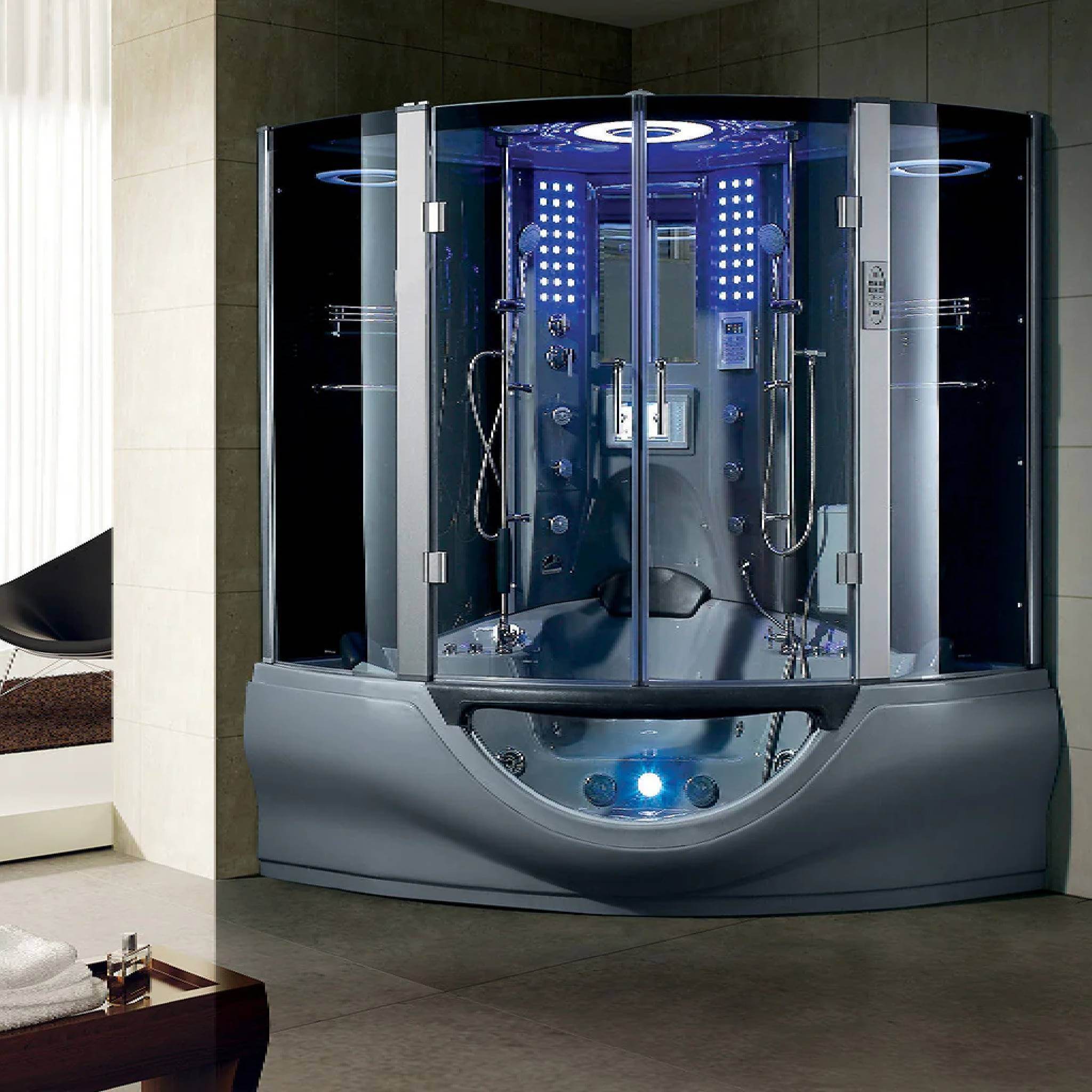 Maya Bath Valencia Steam Shower Massage Bathtub With LCD TV (SAK20479) – SAKSBY WHOLESALE, view 10