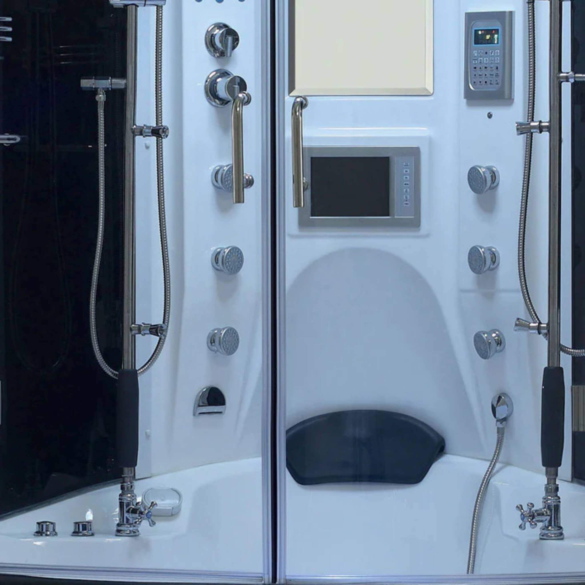 Maya Bath Valencia Steam Shower Massage Bathtub With LCD TV (SAK20479) – SAKSBY WHOLESALE, view 4
