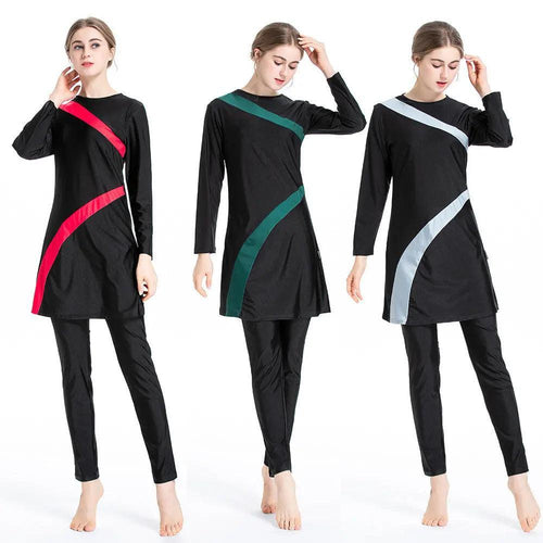Muslim Women Swimming Costume, 3pcs Modest Swimming Costume (MB005)