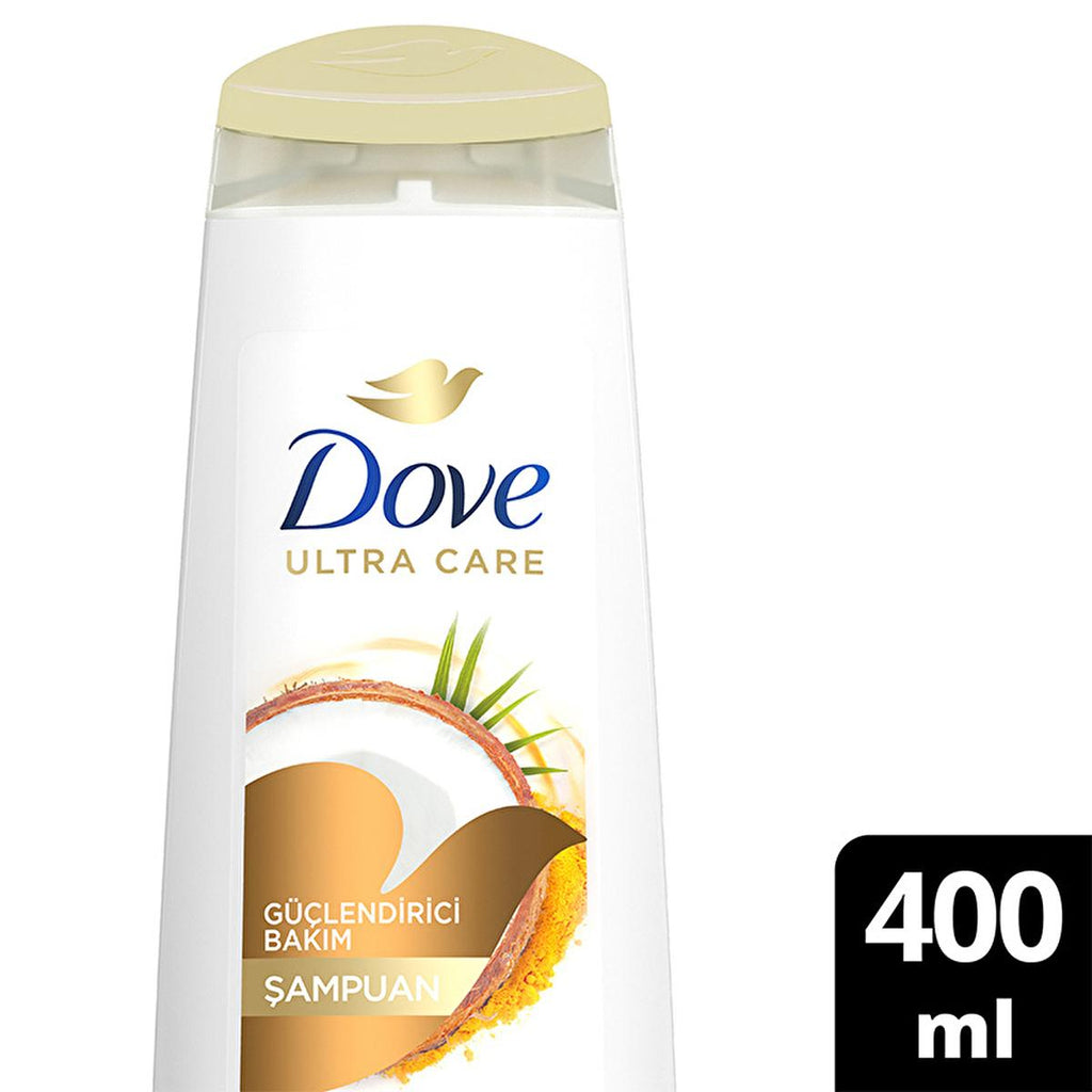 Dove Coconut Oil Shampoo - Natural, Vegan, Cruelty-Free Hair Care for Weak & Damaged Hair