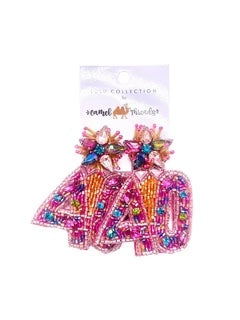 KADOU BOUTIQUE Happy Birthday Beaded Earrings — side view