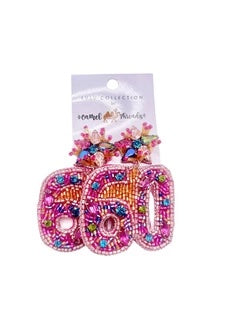 KADOU BOUTIQUE Happy Birthday Beaded Earrings — alternative angle