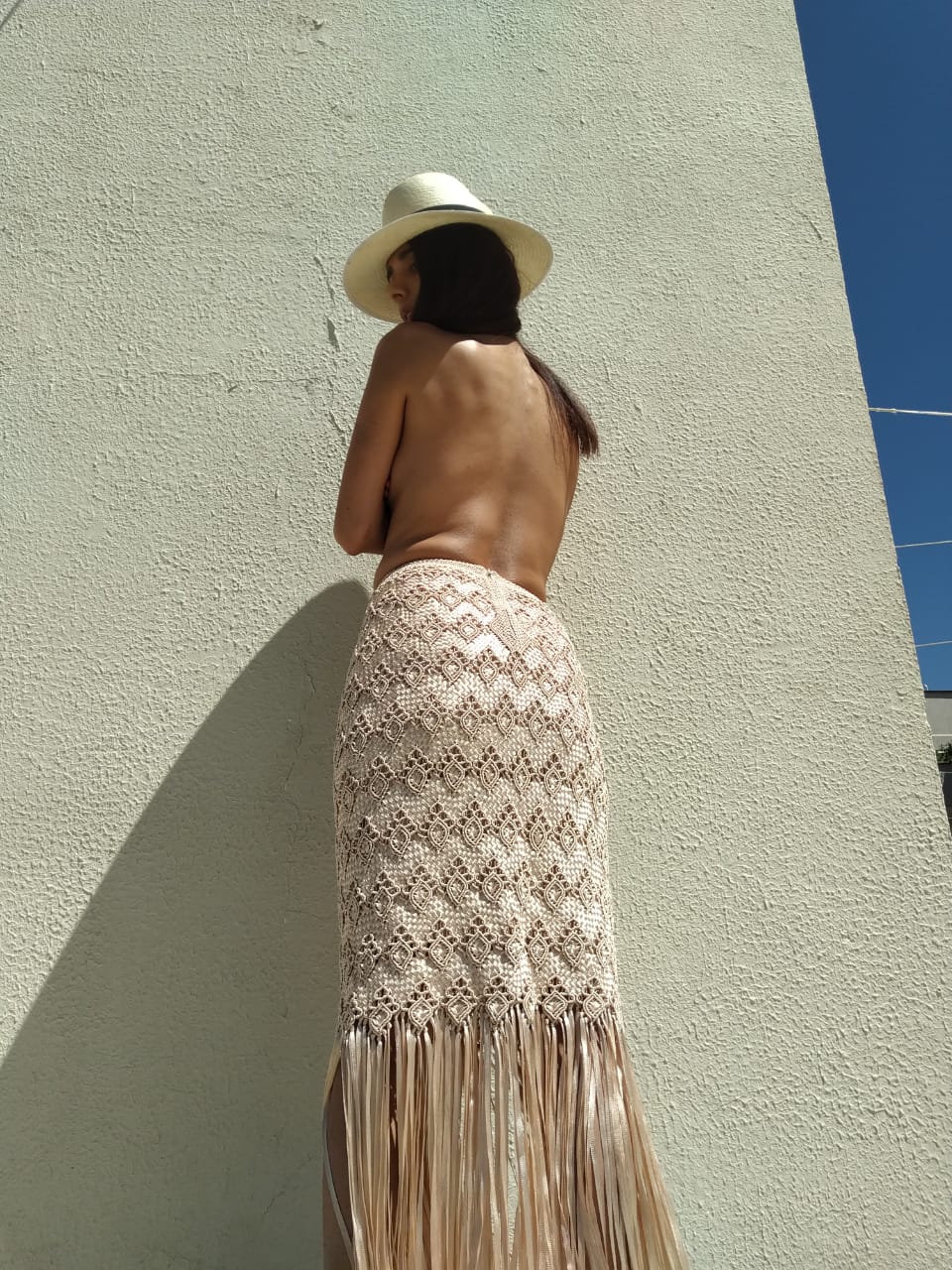 WONENA MENEK · Handmade Macrame Skirt – Revive Gold — main product shot