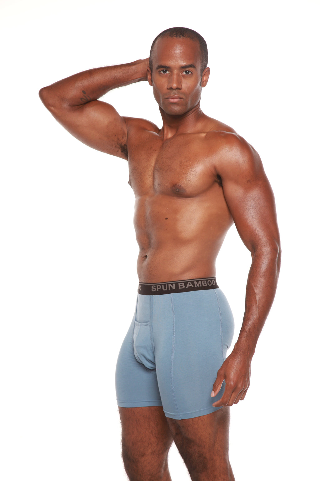Spun Bamboo Men’s Bamboo Boxer Briefs — Ultra-Soft, Breathable Everyday Underwear — color detail