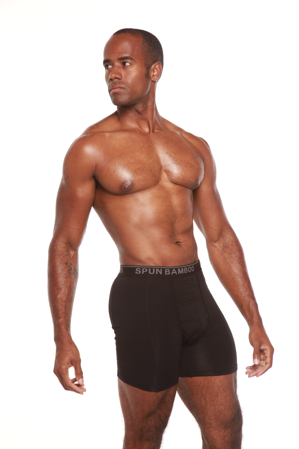 Spun Bamboo Men’s Bamboo Boxer Briefs — Ultra-Soft, Breathable Everyday Underwear — packaging